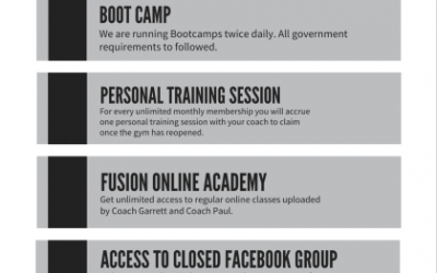 Online, Live Bootcamps, Personal Training Sessions
